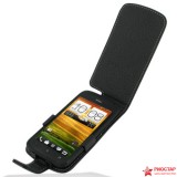 Кожаный чехол Pdair флип вверх для HTC One S (черный)